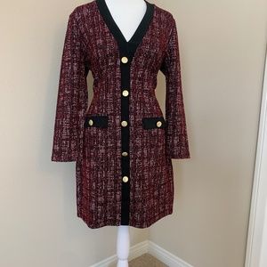 River Island boucle cardigan dress